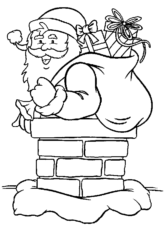 Coloring page: Santa Claus (Characters) #104800 - Free Printable Coloring Pages