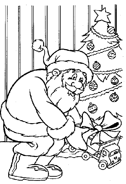 Coloring page: Santa Claus (Characters) #104807 - Free Printable Coloring Pages