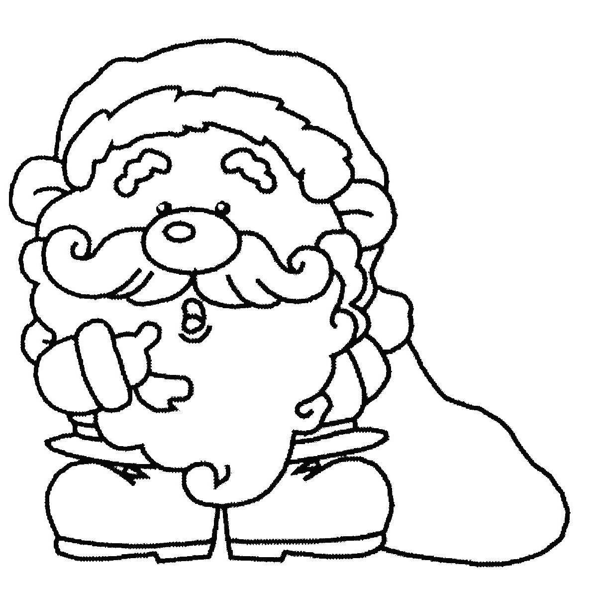 Coloring page: Santa Claus (Characters) #104816 - Free Printable Coloring Pages