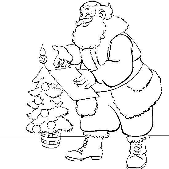 Coloring page: Santa Claus (Characters) #104843 - Free Printable Coloring Pages