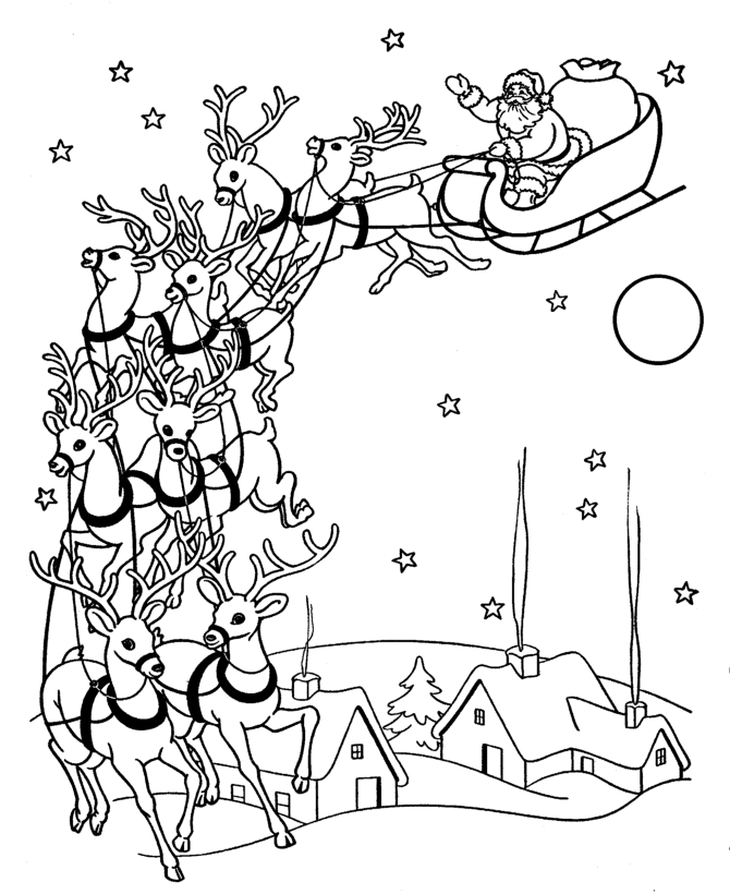 Coloring page: Santa Claus (Characters) #104844 - Free Printable Coloring Pages