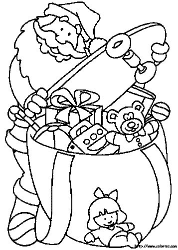 Coloring page: Santa Claus (Characters) #104855 - Free Printable Coloring Pages