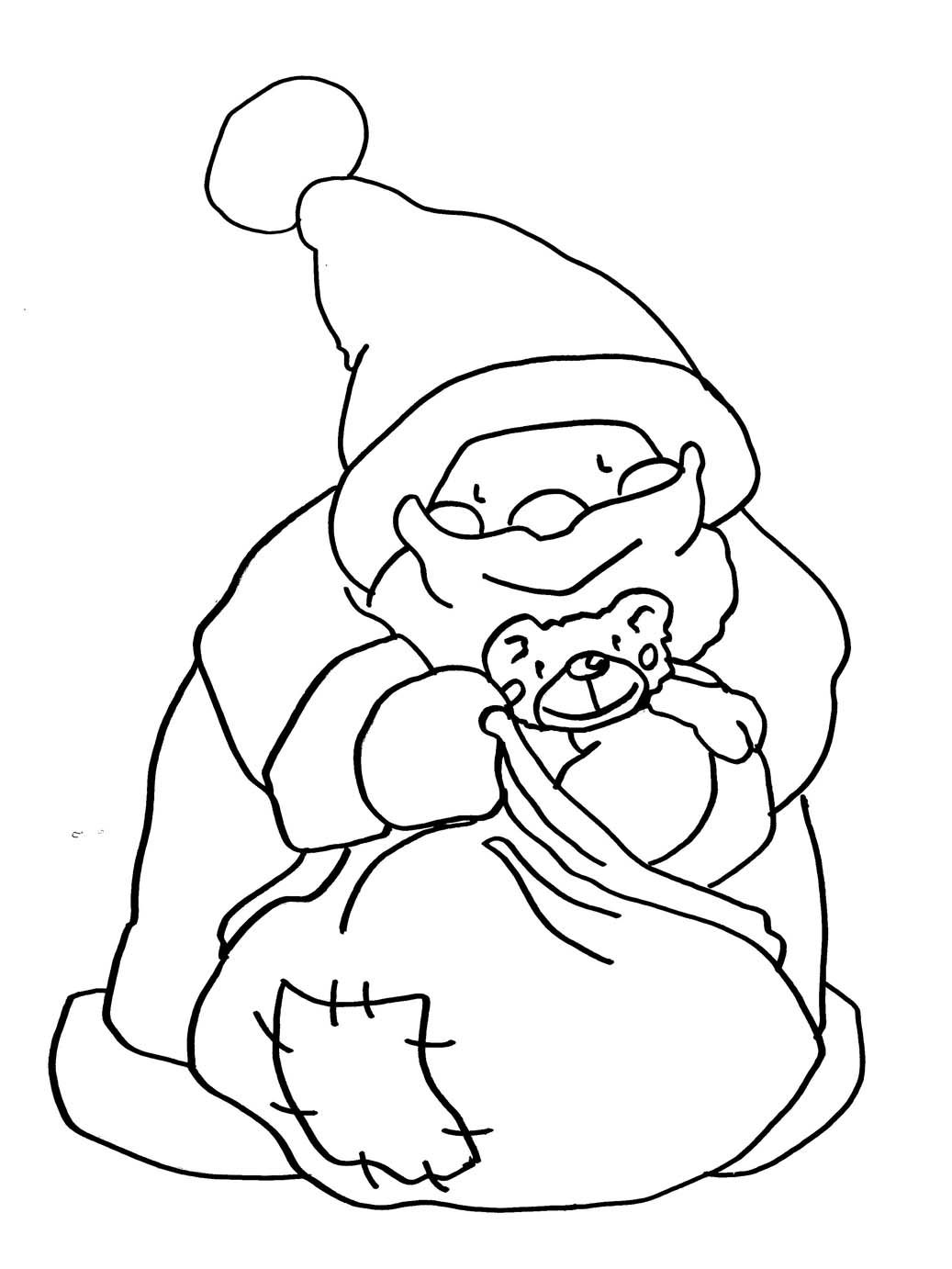 Coloring page: Santa Claus (Characters) #104857 - Free Printable Coloring Pages