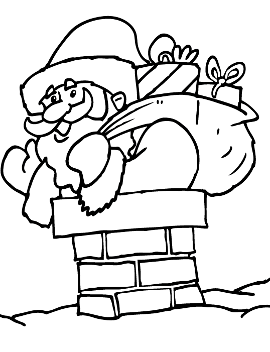Coloring page: Santa Claus (Characters) #104907 - Free Printable Coloring Pages