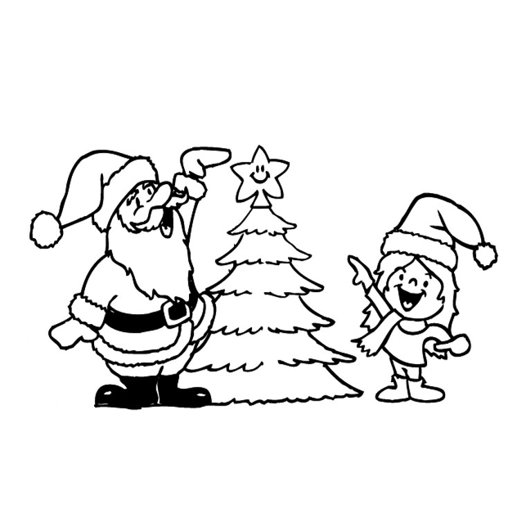 Coloring page: Santa Claus (Characters) #104917 - Free Printable Coloring Pages