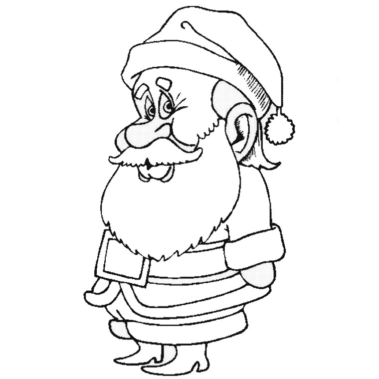 Coloring page: Santa Claus (Characters) #104936 - Free Printable Coloring Pages