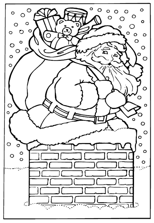 Coloring page: Santa Claus (Characters) #104937 - Free Printable Coloring Pages