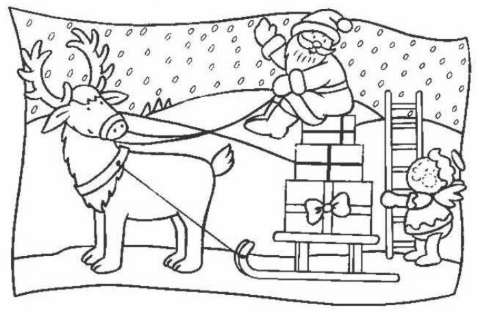 Coloring page: Santa Claus (Characters) #104973 - Free Printable Coloring Pages