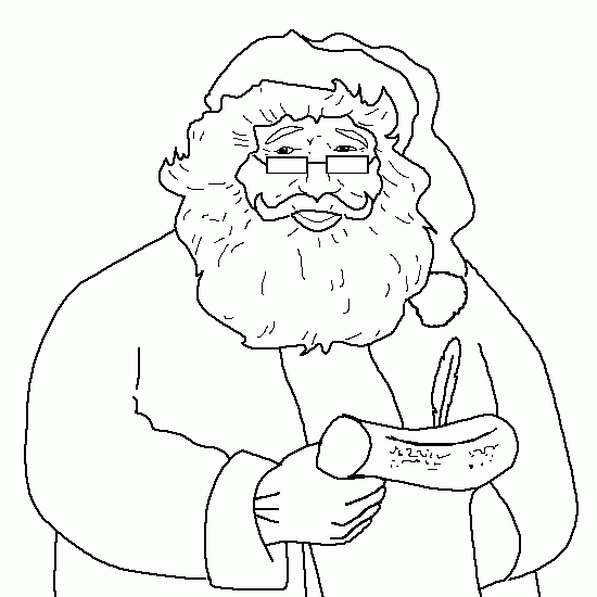 Coloring page: Santa Claus (Characters) #104974 - Free Printable Coloring Pages