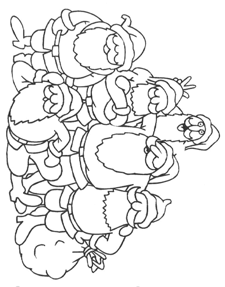 Coloring page: Santa Claus (Characters) #104985 - Free Printable Coloring Pages