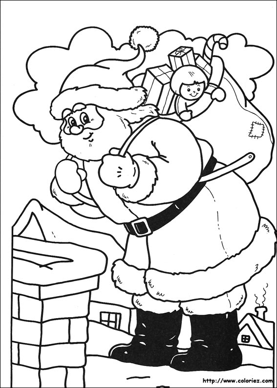 Coloring page: Santa Claus (Characters) #104986 - Free Printable Coloring Pages