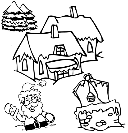 Coloring page: Santa Claus (Characters) #104989 - Free Printable Coloring Pages