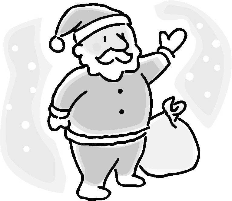 Coloring page: Santa Claus (Characters) #104990 - Free Printable Coloring Pages