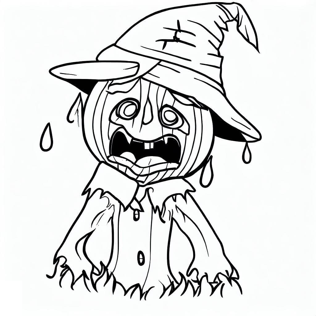 Free printable Scarecrow coloring page #187711 from Characters collection