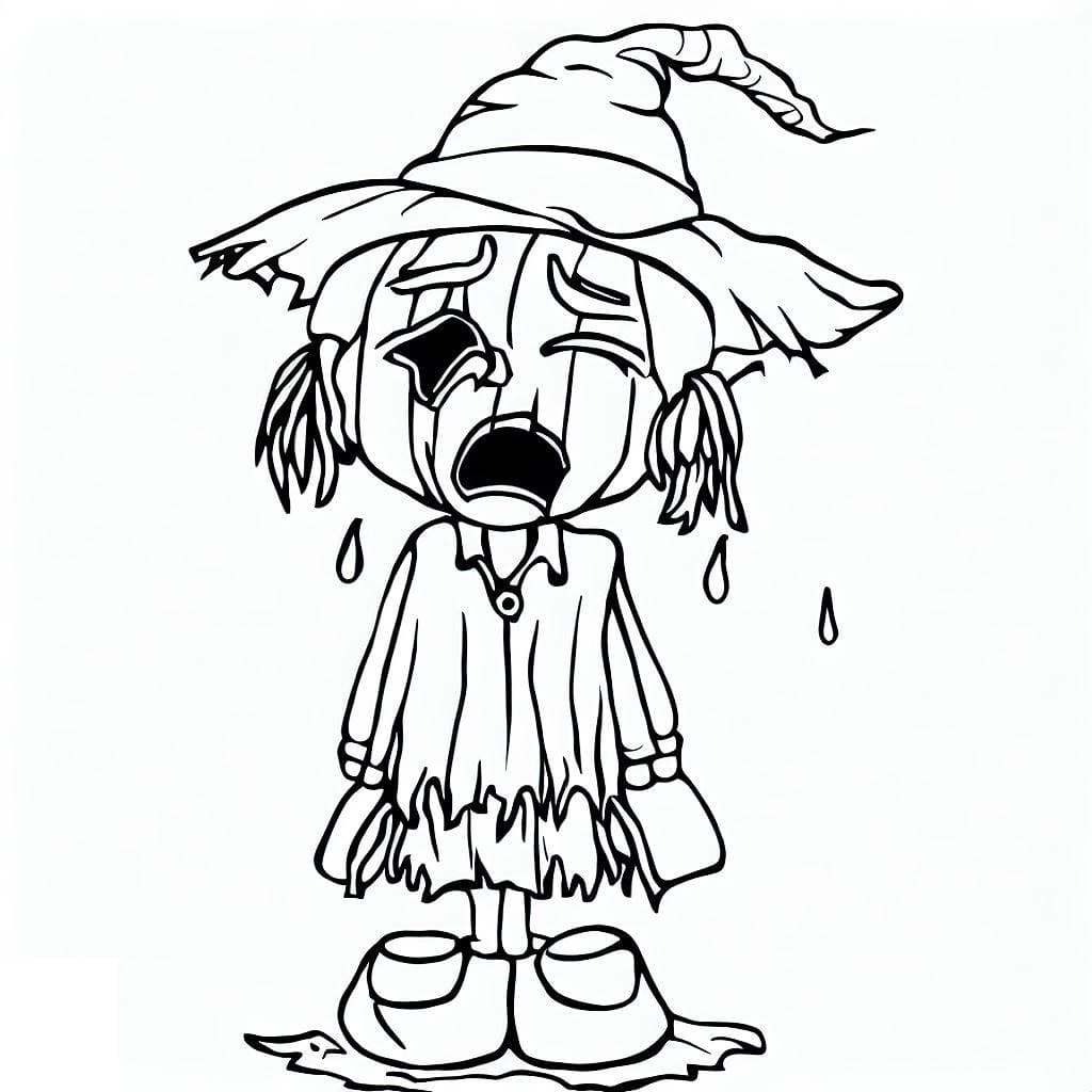 Free printable Scarecrow coloring page #187712 from Characters collection