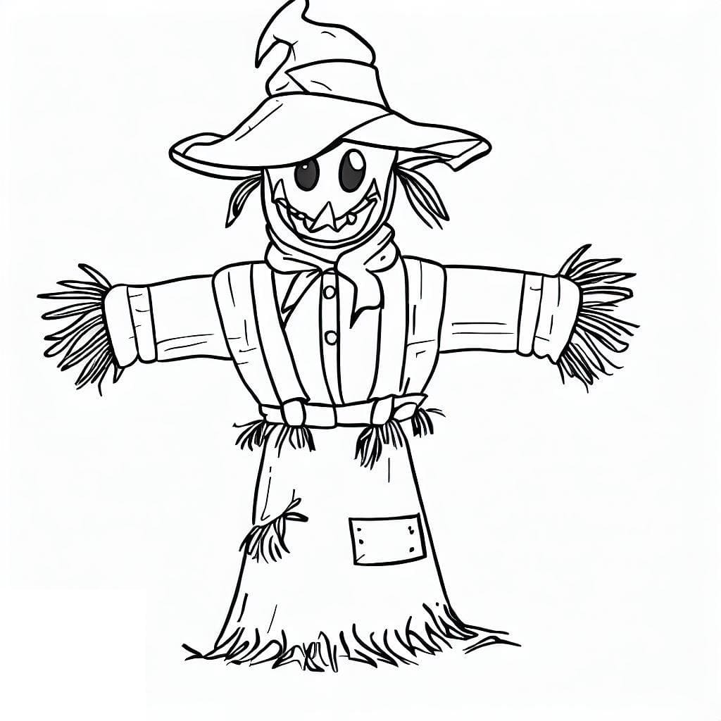 Free printable Scarecrow coloring page #187720 from Characters collection