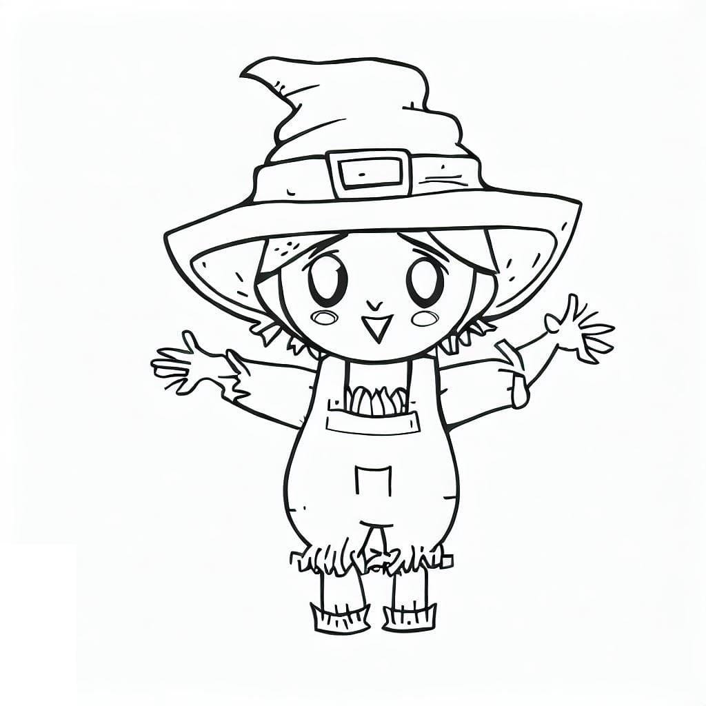 Free printable Scarecrow coloring page #187723 from Characters collection