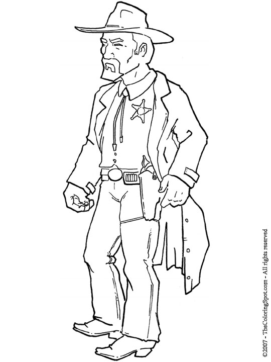 Coloring page: Sheriff (Characters) #107436 - Free Printable Coloring Pages