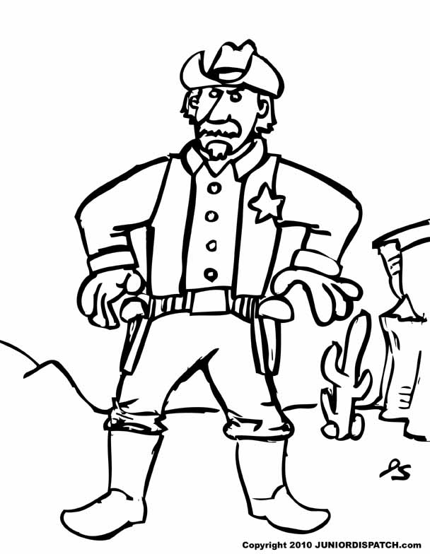 Coloring page: Sheriff (Characters) #107438 - Free Printable Coloring Pages
