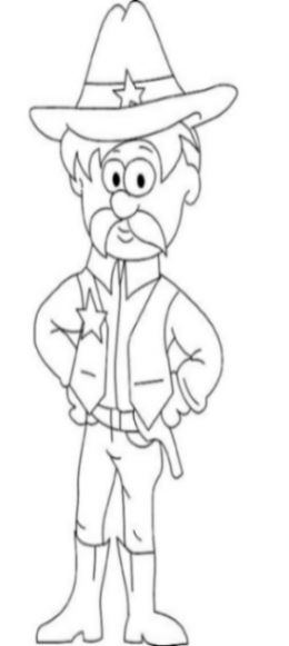 Coloring page: Sheriff (Characters) #107654 - Free Printable Coloring Pages