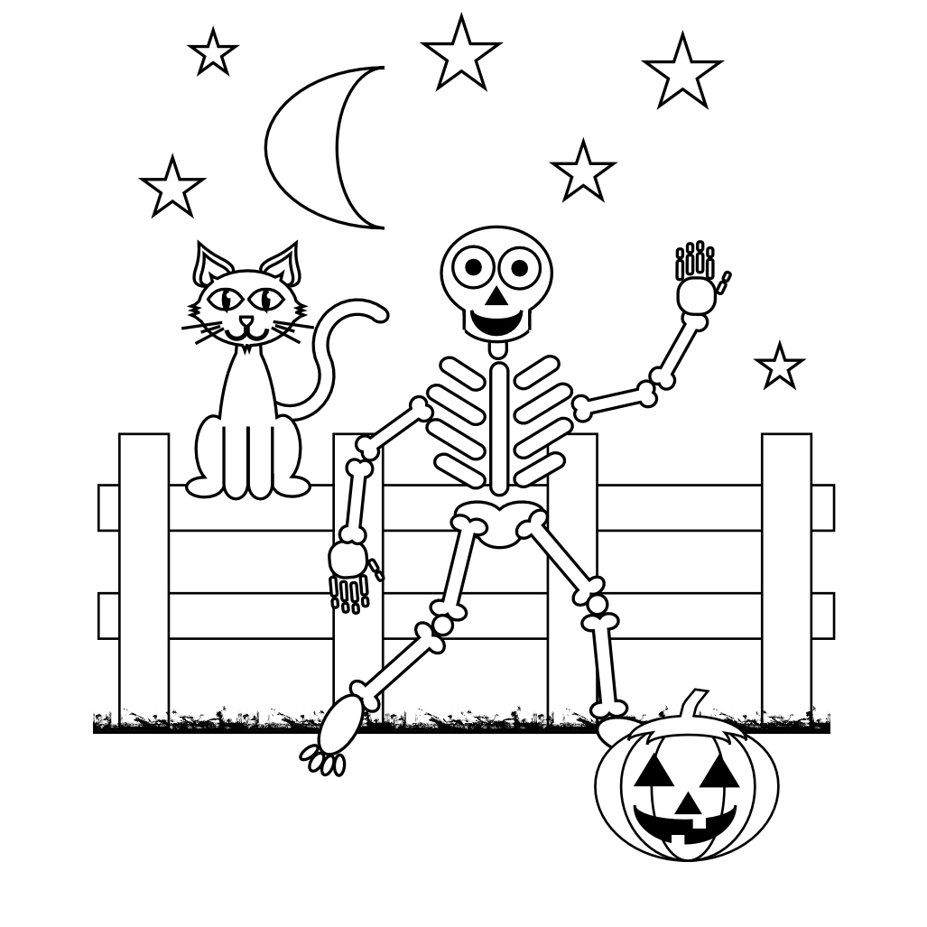 Coloring page: Skeleton (Characters) #147409 - Free Printable Coloring Pages