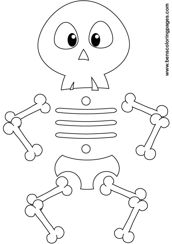 Coloring page: Skeleton (Characters) #147435 - Free Printable Coloring Pages