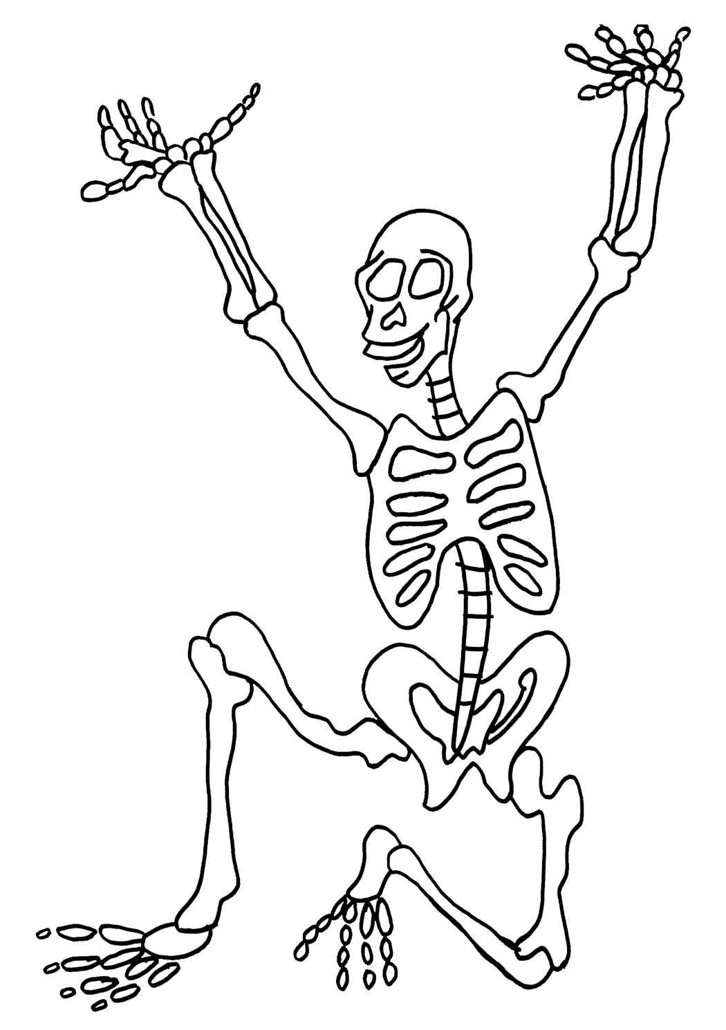 Coloring page: Skeleton (Characters) #147439 - Free Printable Coloring Pages