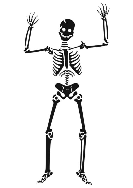 Coloring page: Skeleton (Characters) #147441 - Free Printable Coloring Pages