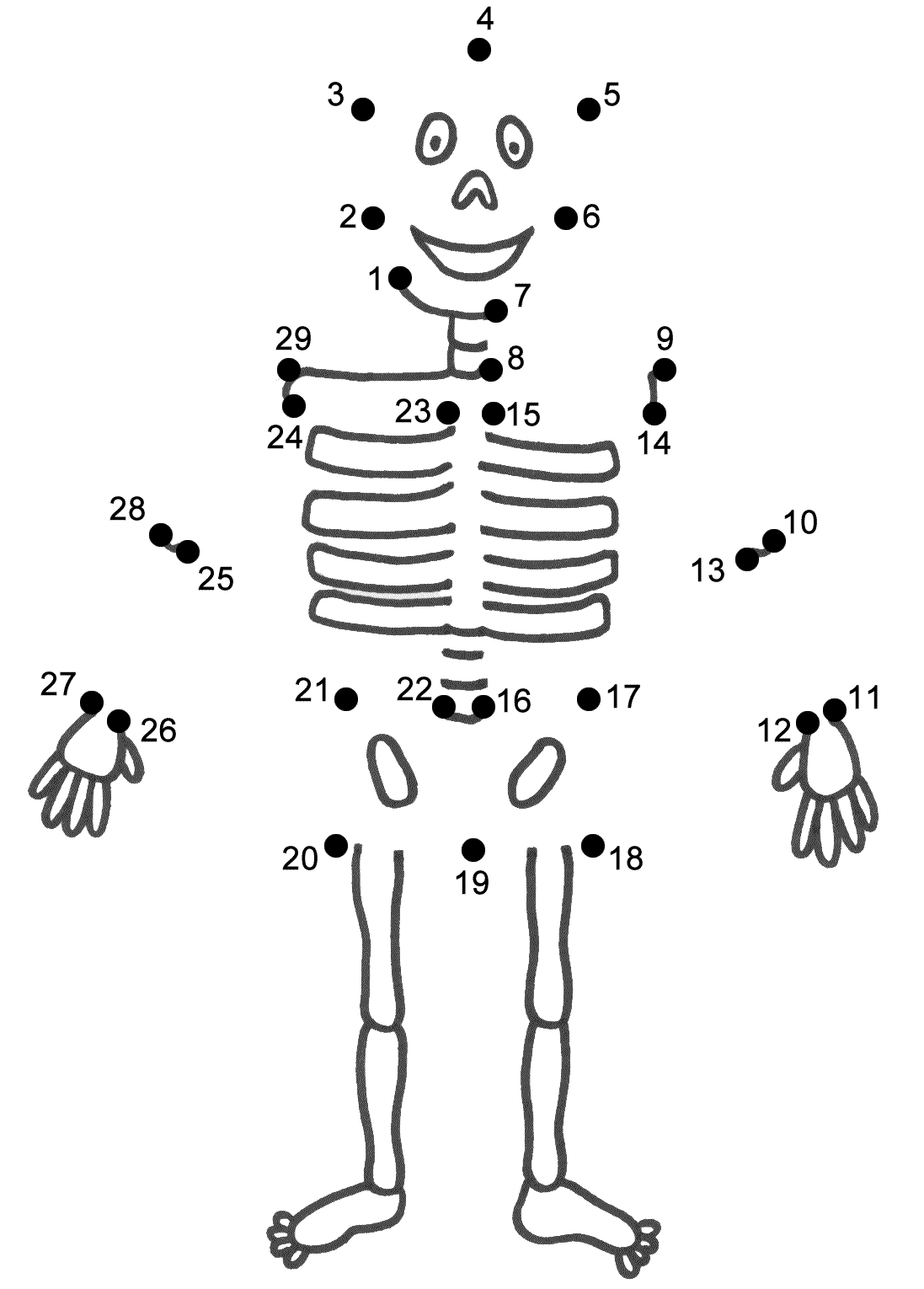Coloring page: Skeleton (Characters) #147445 - Free Printable Coloring Pages