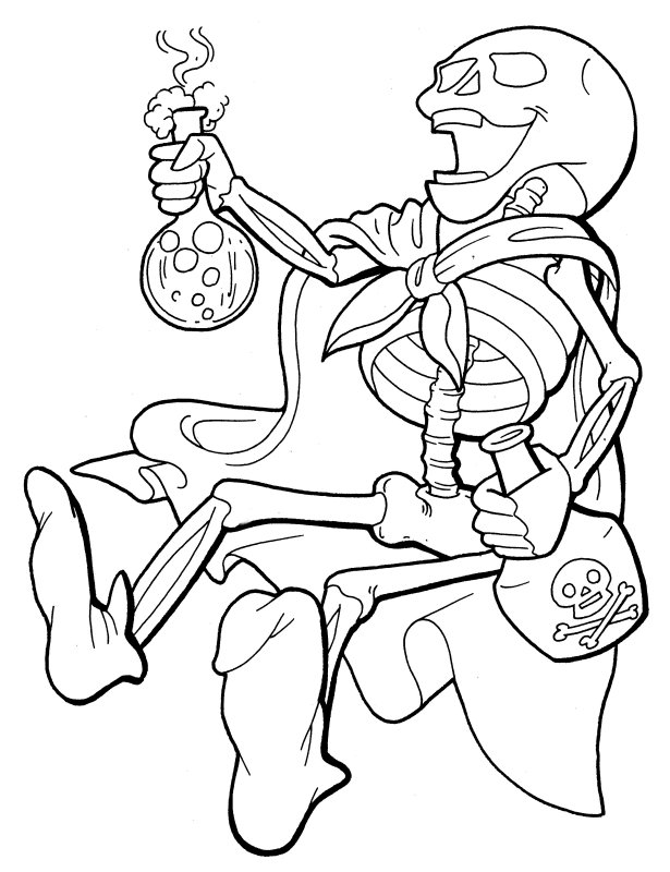 Coloring page: Skeleton (Characters) #147461 - Free Printable Coloring Pages