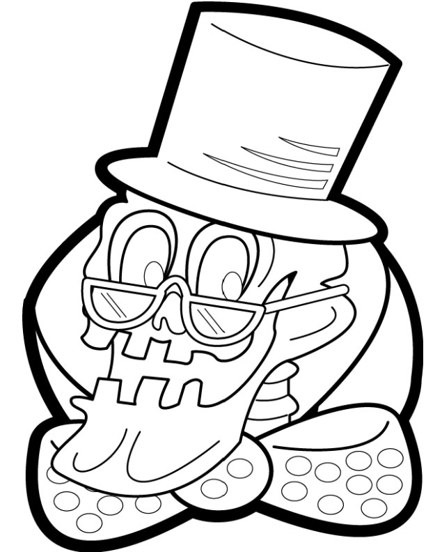 Coloring page: Skeleton (Characters) #147463 - Free Printable Coloring Pages
