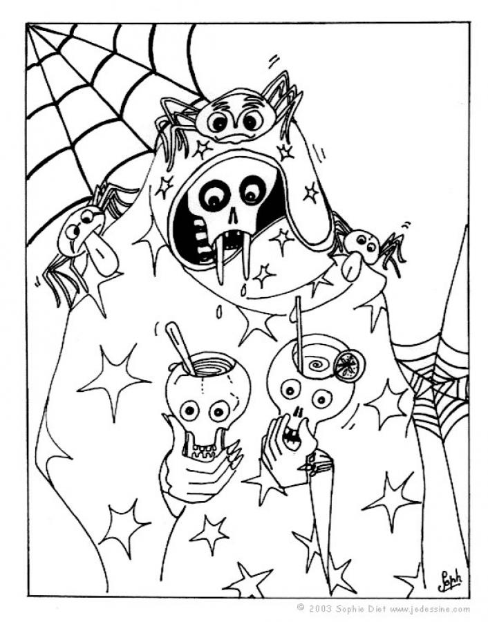 Coloring page: Skeleton (Characters) #147515 - Free Printable Coloring Pages