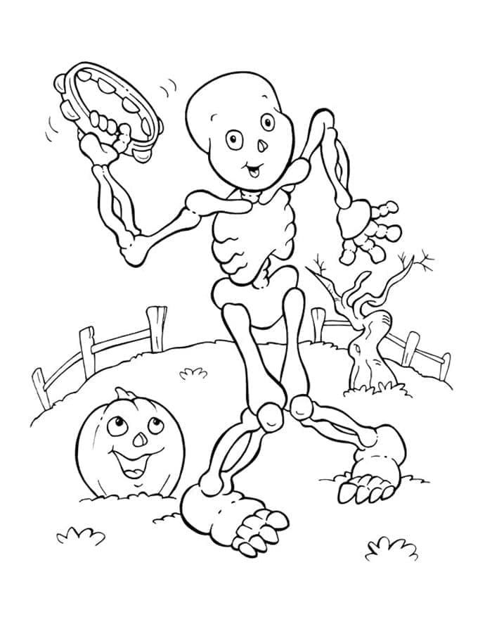 Free printable Skeleton coloring page #197339 from Characters collection