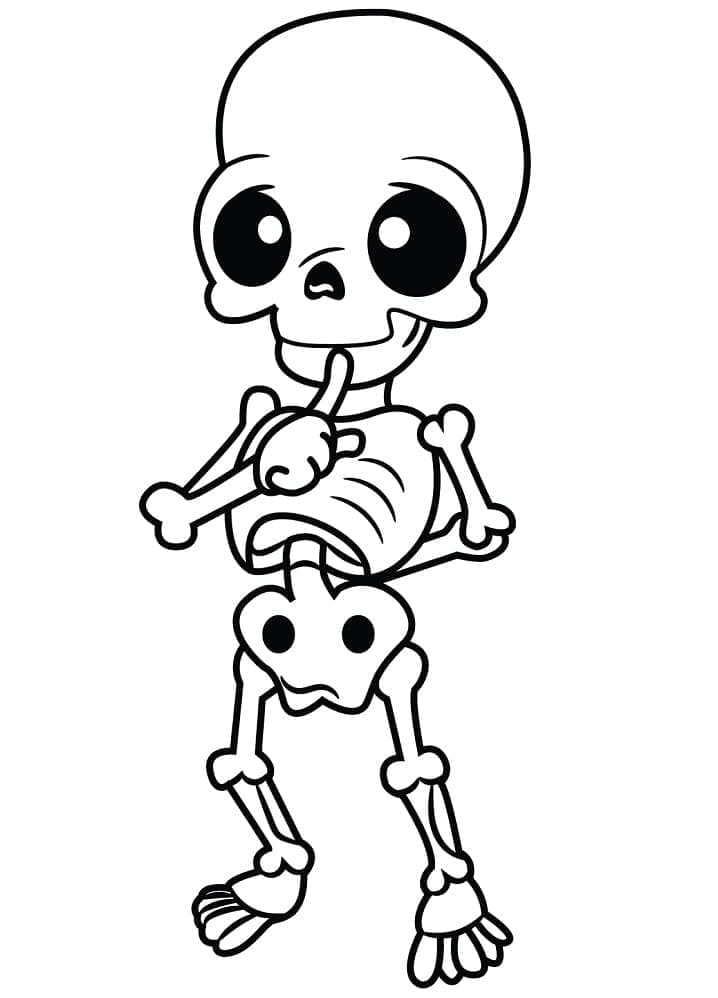 Free printable Skeleton coloring page #197343 from Characters collection Free printable Skeleton coloring page #197343 from Characters collection