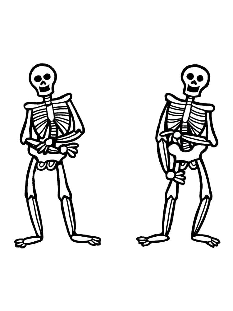 Free printable Skeleton coloring page #197381 from Characters collection