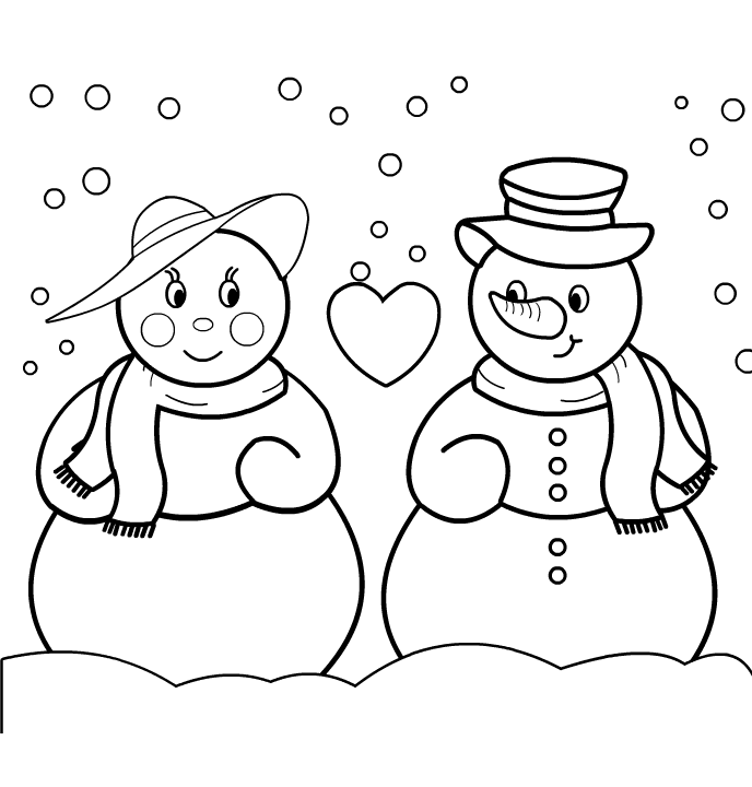 Coloring page: Snowman (Characters) #89154 - Free Printable Coloring Pages