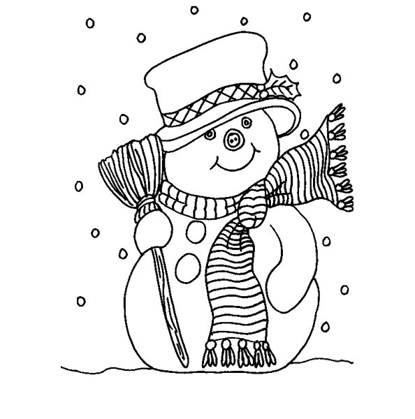 Coloring page: Snowman (Characters) #89162 - Free Printable Coloring Pages