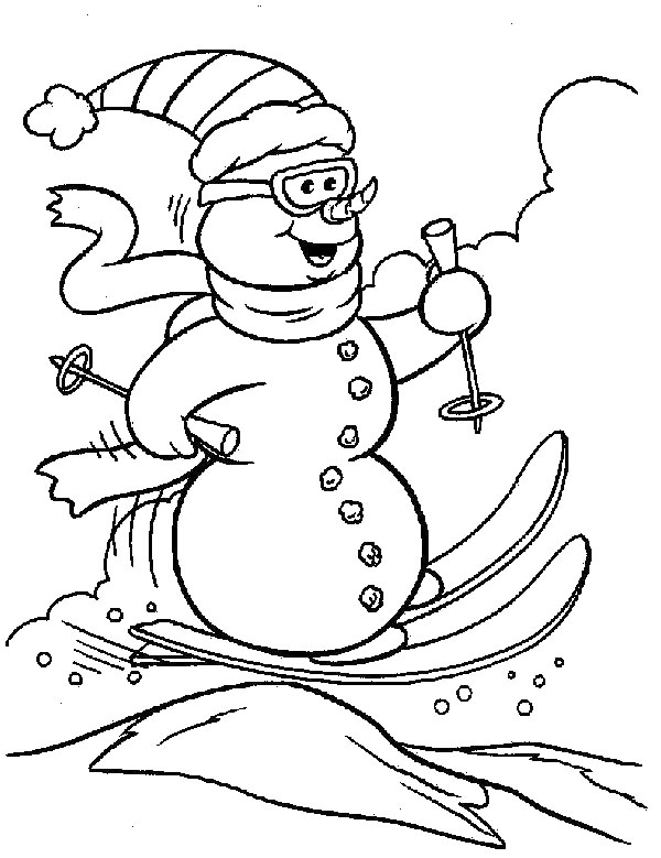 Coloring page: Snowman (Characters) #89166 - Free Printable Coloring Pages