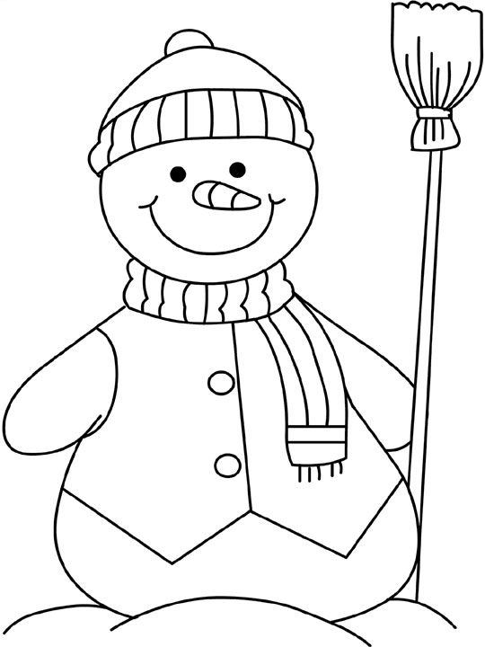 Coloring page: Snowman (Characters) #89168 - Free Printable Coloring Pages