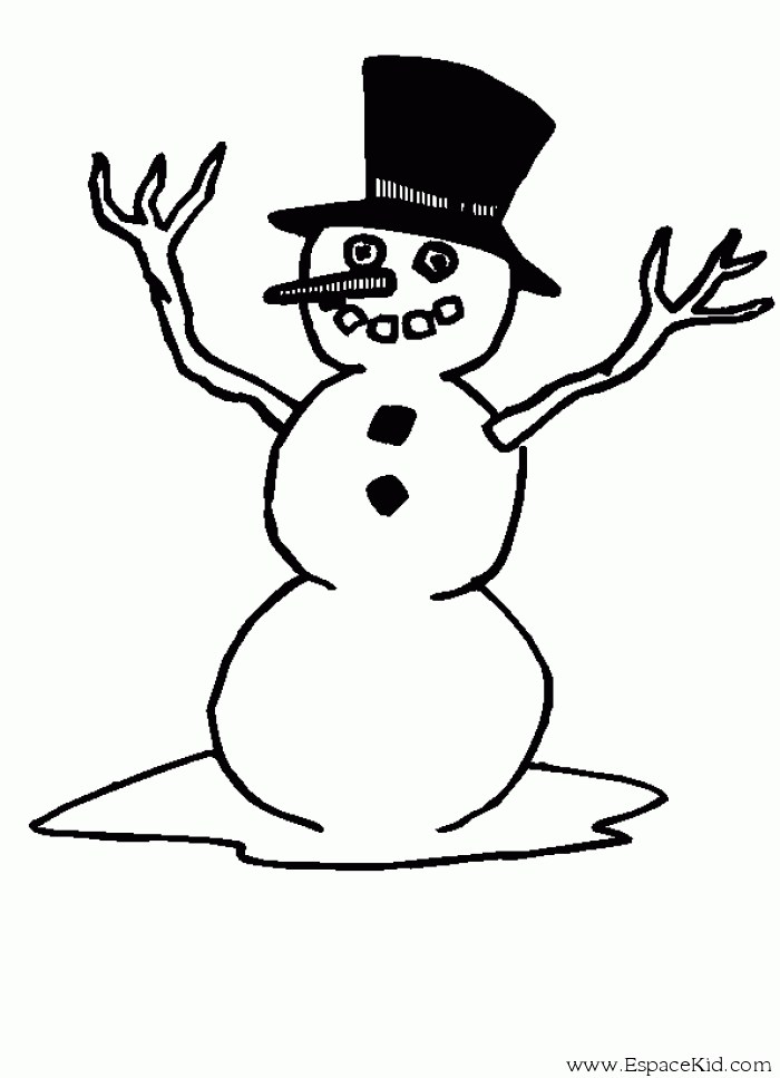 Coloring page: Snowman (Characters) #89170 - Free Printable Coloring Pages