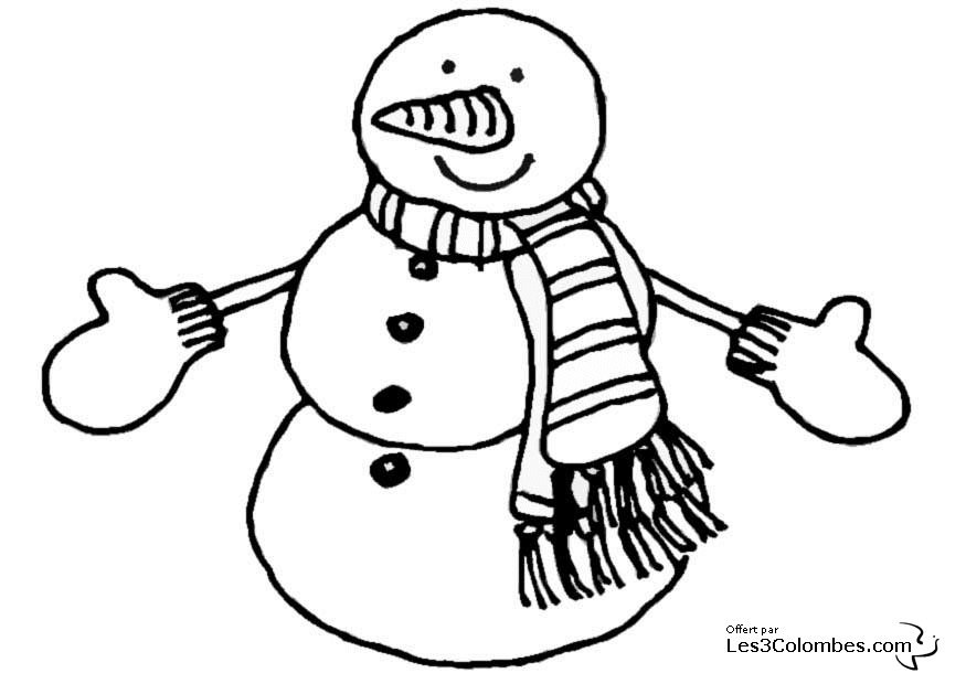 Coloring page: Snowman (Characters) #89171 - Free Printable Coloring Pages