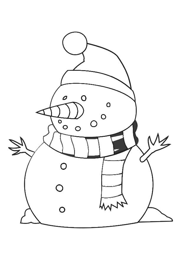 Coloring page: Snowman (Characters) #89185 - Free Printable Coloring Pages