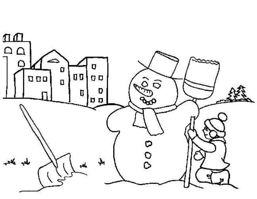 Coloring page: Snowman (Characters) #89193 - Free Printable Coloring Pages