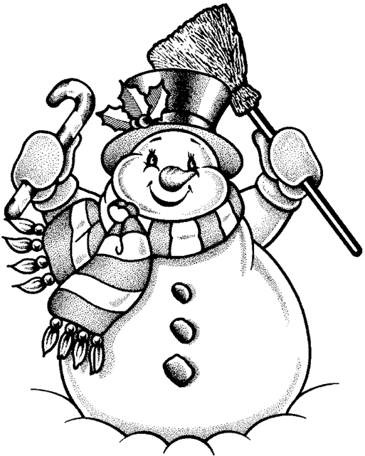 Coloring page: Snowman (Characters) #89196 - Free Printable Coloring Pages