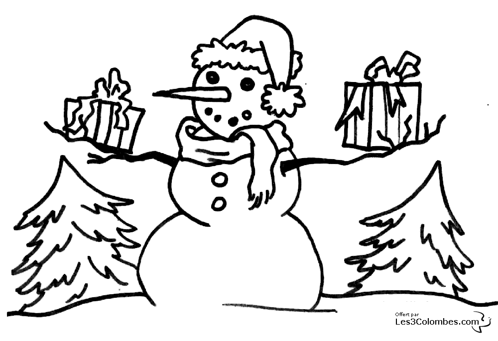 Coloring page: Snowman (Characters) #89200 - Free Printable Coloring Pages
