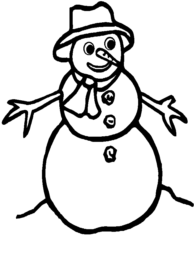 Coloring page: Snowman (Characters) #89202 - Free Printable Coloring Pages
