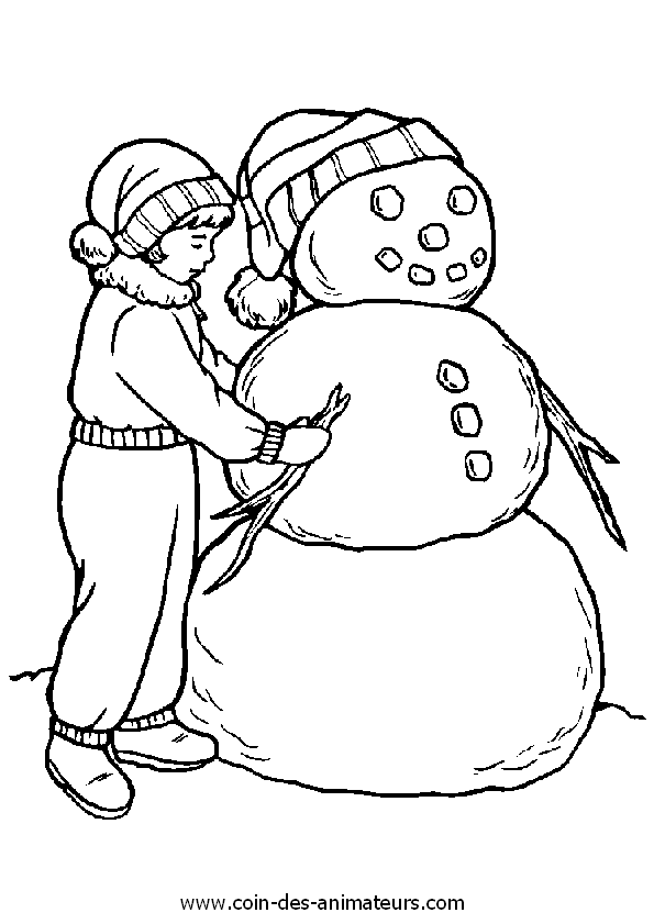 Coloring page: Snowman (Characters) #89205 - Free Printable Coloring Pages