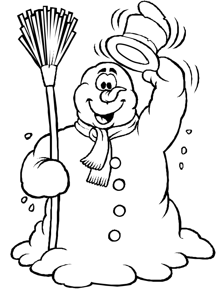 Coloring page: Snowman (Characters) #89206 - Free Printable Coloring Pages