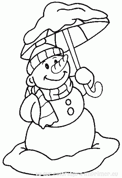 Coloring page: Snowman (Characters) #89213 - Free Printable Coloring Pages