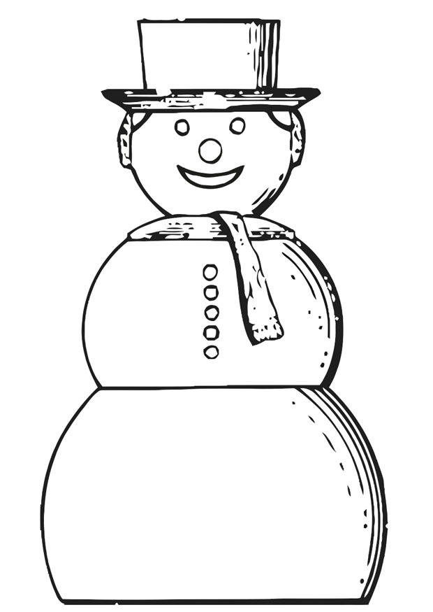 Coloring page: Snowman (Characters) #89216 - Free Printable Coloring Pages